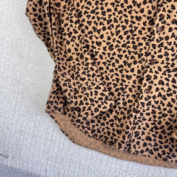 VTG Naked & Famous Retro Jaguar AOP Canada Made Shirt Men’s Large Button - Picture 5 of 16